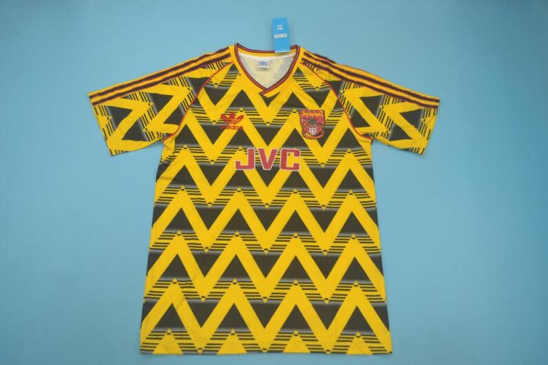 Arsenal Soccer Jersey Away Retro Replica 1991/93
