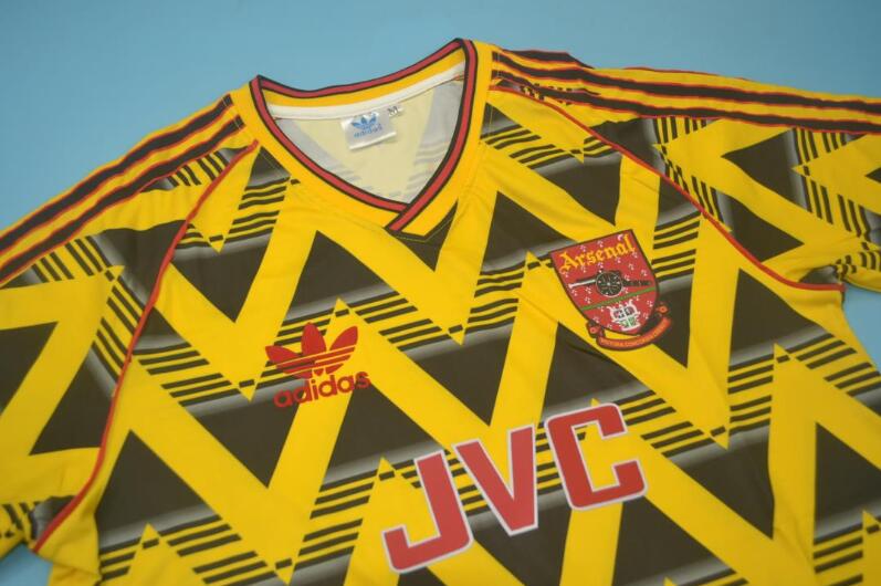 Arsenal Soccer Jersey Away Retro Replica 1991/93