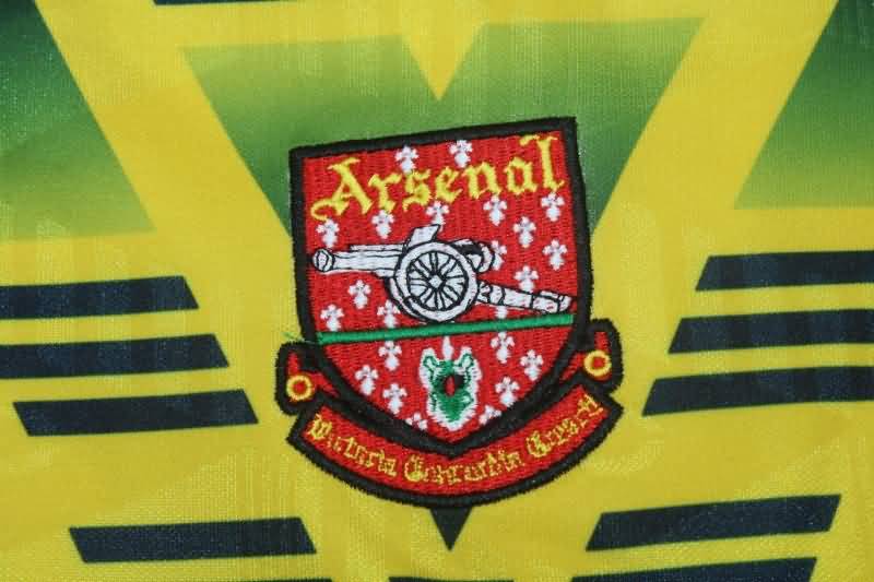 Arsenal Soccer Jersey Away Long Slevee Retro Replica 1991/93