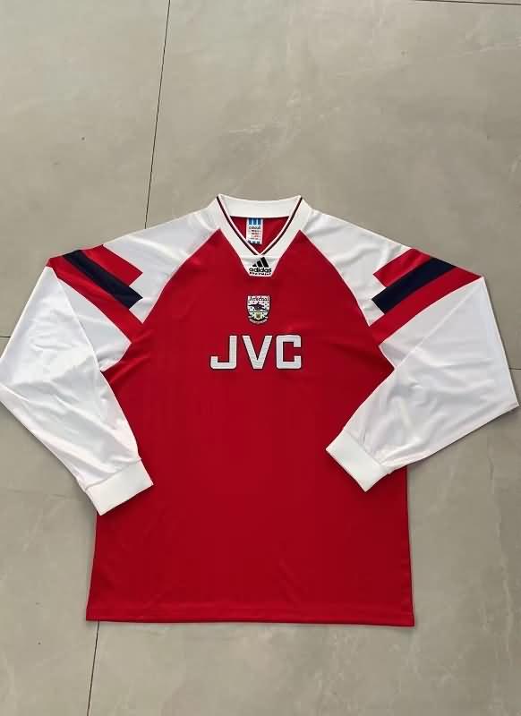 Arsenal Soccer Jersey Home Retro Long Sleeve Replica 1992/94