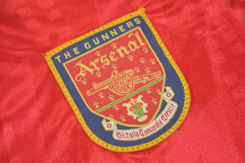 Arsenal Soccer Jersey Home Retro Replica 1994/95