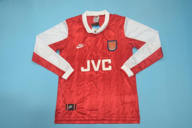 Arsenal Soccer Jersey Home Long Sleeve Retro Replica 1994/95