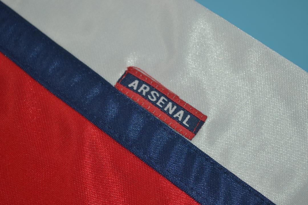 Arsenal Soccer Jersey Home Retro Replica 1998/99