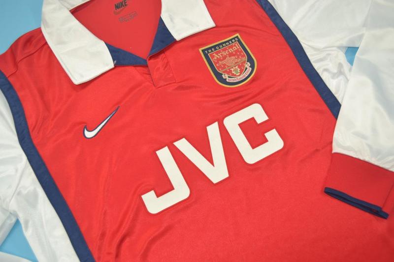 Arsenal Soccer Jersey Home Long Sleeve Retro Replica 1998/99