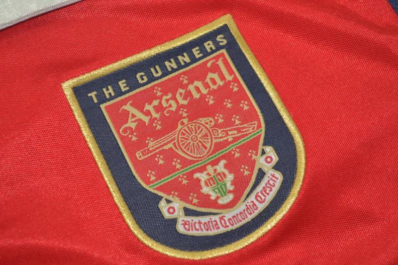 Arsenal Soccer Jersey Home Long Sleeve Retro Replica 1998/99