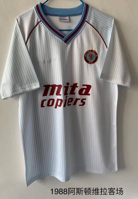 Aston Villa Soccer Jersey Away Retro Replica 1988