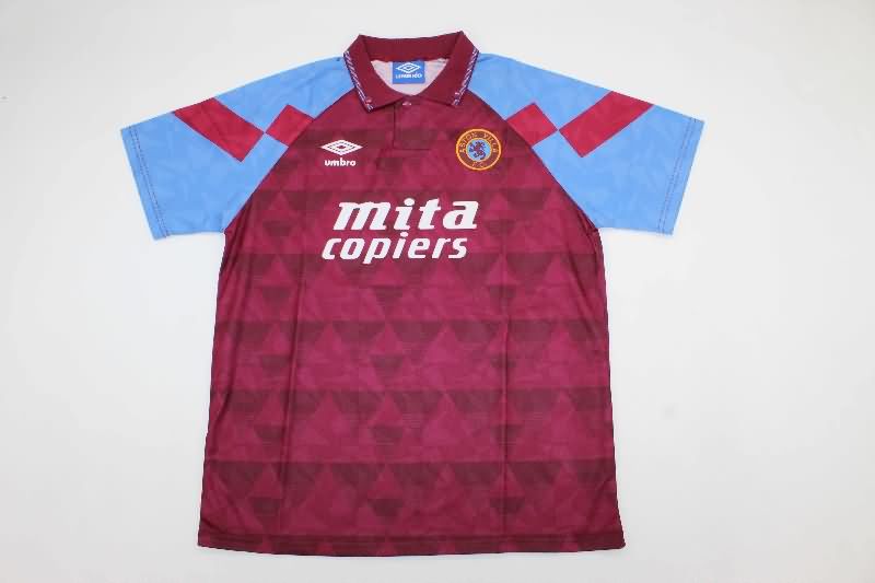 AAA Quality Aston Villa 1990/92 Home Retro Soccer Jersey