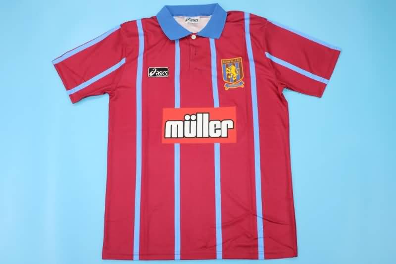 Aston Villa Soccer Jersey Home Retro Replica 1993/95