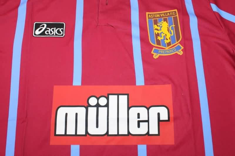 Aston Villa Soccer Jersey Home Retro Replica 1993/95