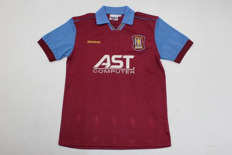 Aston Villa Soccer Jersey Home Retro Replica 1995/96