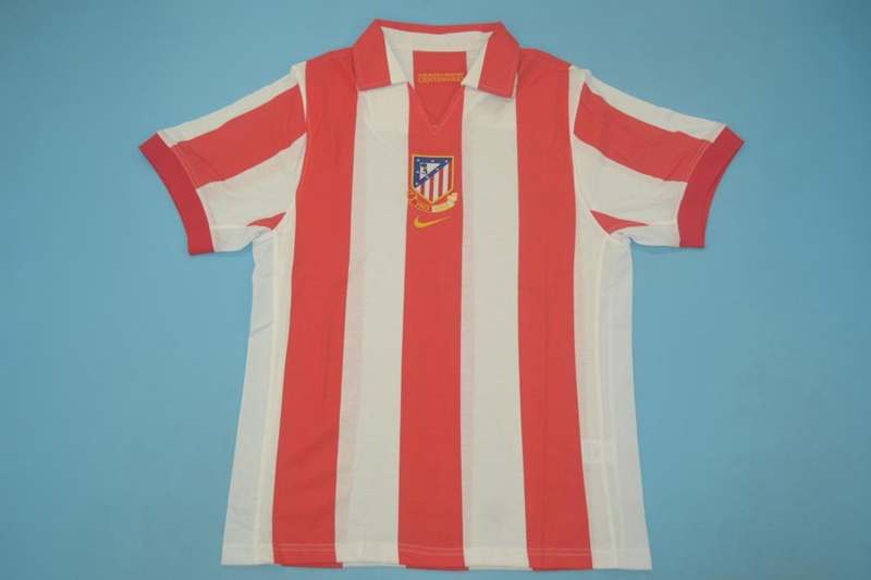 Atletico Madrid Soccer Jersey Home Retro Replica 2002/03