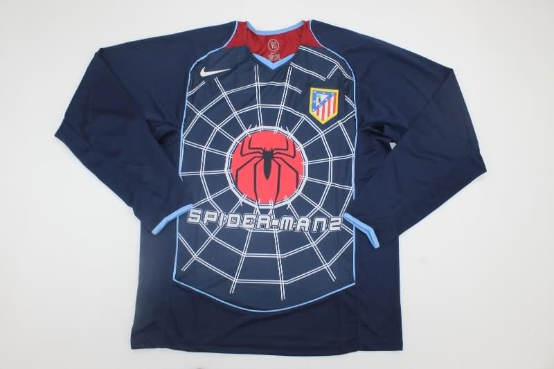 Atletico Madrid Soccer Jersey Away Long Sleeve Retro Replica 2004/05