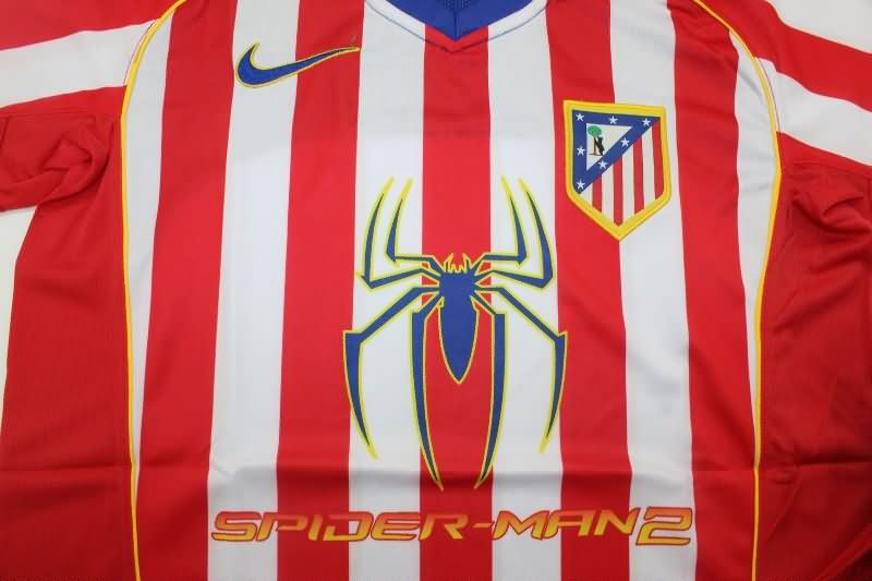 Atletico Madrid Soccer Jersey Home Retro Replica 2004/05