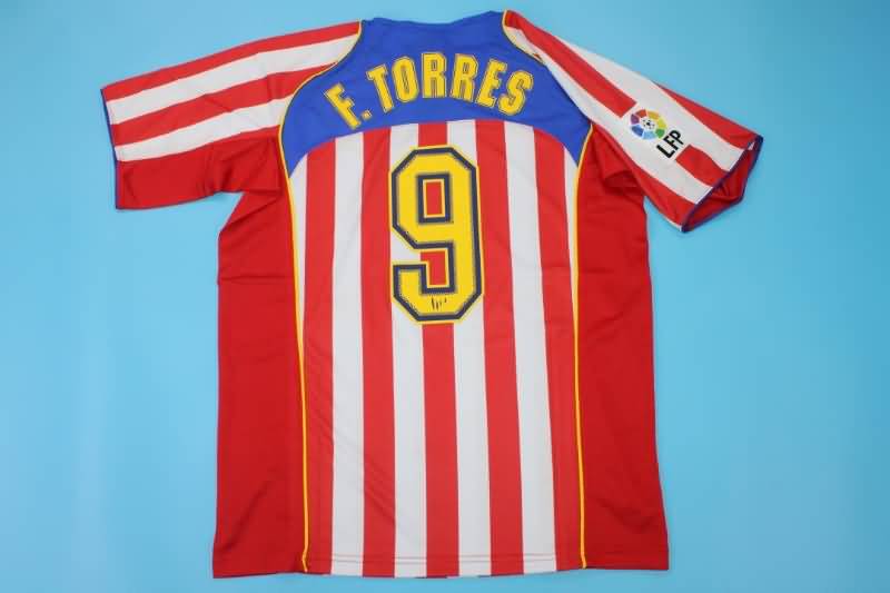 Atletico Madrid Soccer Jersey Home Retro Replica 2004/05