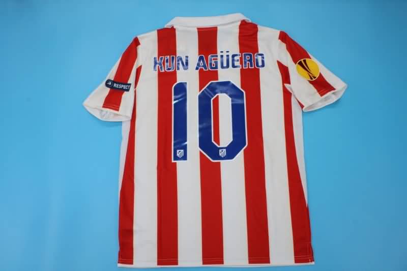 Atletico Madrid Soccer Jersey Home Retro Replica 2010/11