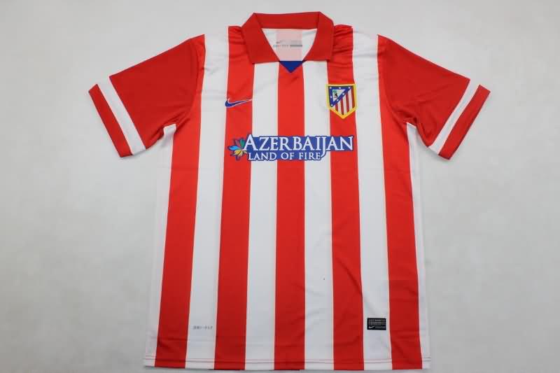 Atletico Madrid Soccer Jersey Home Retro Replica 2013/14