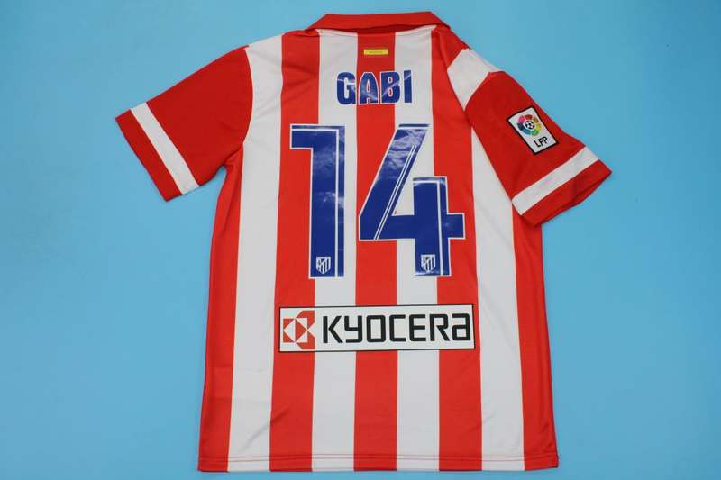 Atletico Madrid Soccer Jersey Home Retro Replica 2013/14