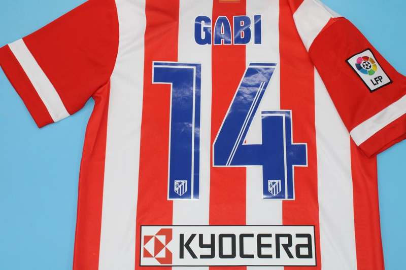 Atletico Madrid Soccer Jersey Home Retro Replica 2013/14