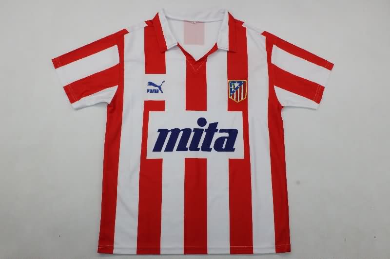 AAA Quality Atletico Madrid 1987/89 Home Retro Soccer Jersey