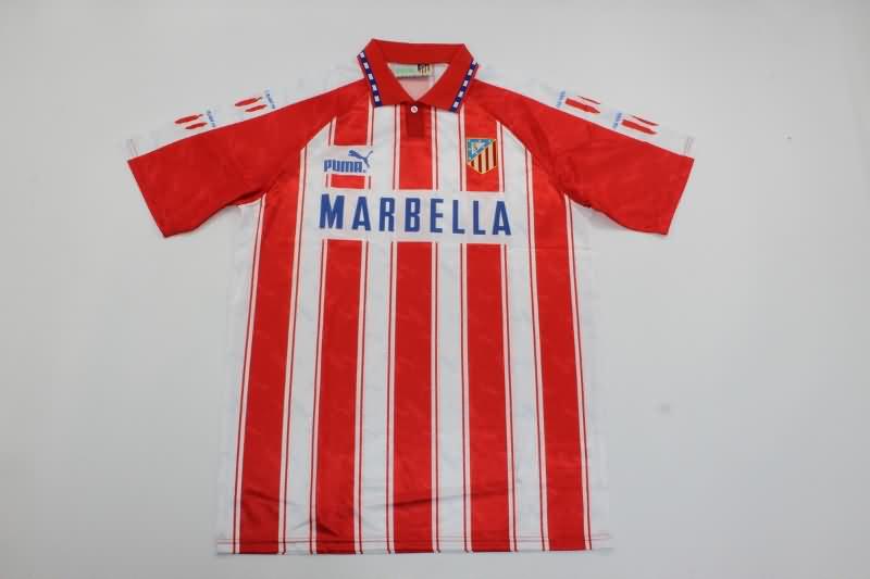 Atletico Madrid Soccer Jersey Home Retro Replica 1994/95