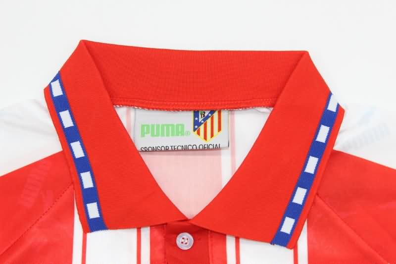 Atletico Madrid Soccer Jersey Home Retro Replica 1994/95