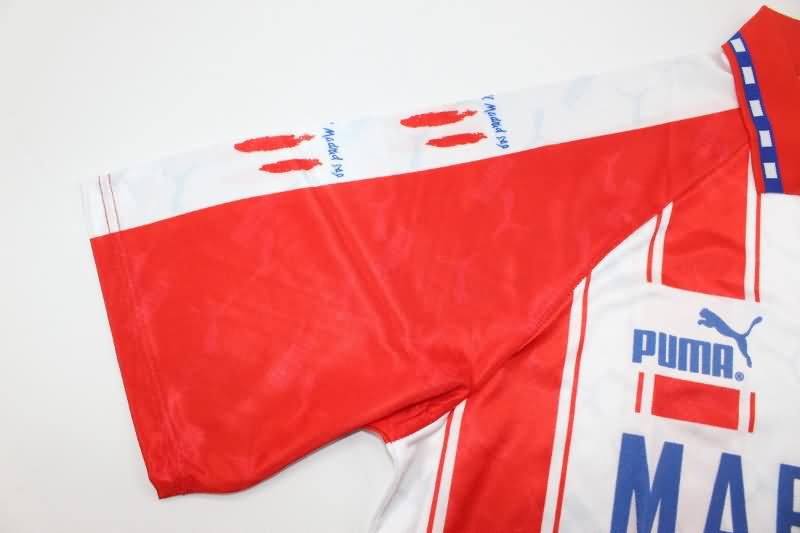 Atletico Madrid Soccer Jersey Home Retro Replica 1994/95