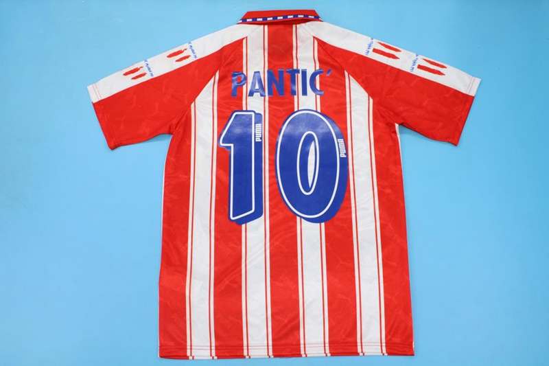 Atletico Madrid Soccer Jersey Home Retro Replica 1994/95