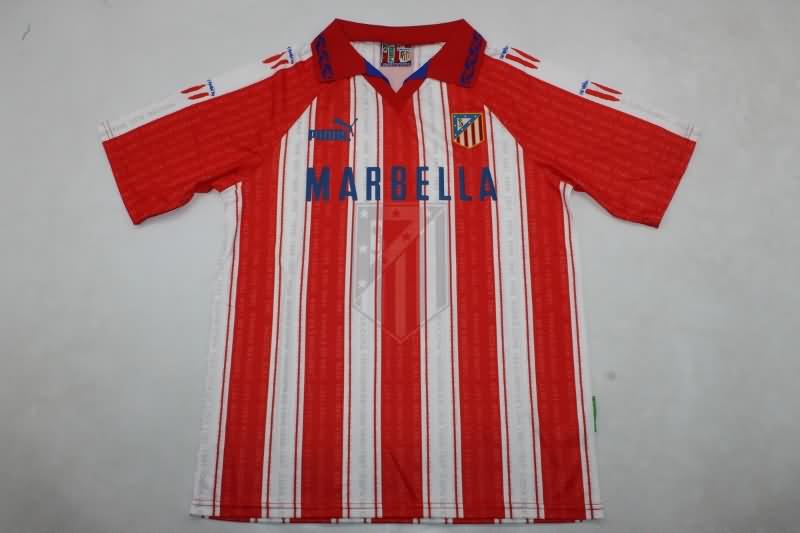 Atletico Madrid Soccer Jersey Home Retro Replica 1995/96