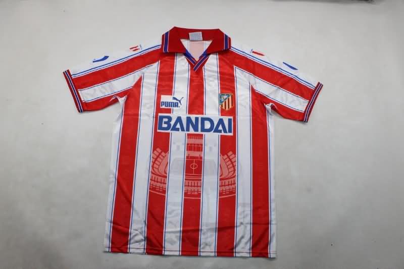 Atletico Madrid Soccer Jersey Home Retro Replica 1996/97