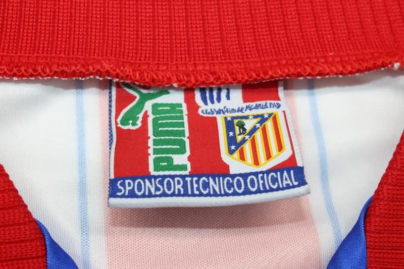 Atletico Madrid Soccer Jersey Home Retro Replica 1996/97