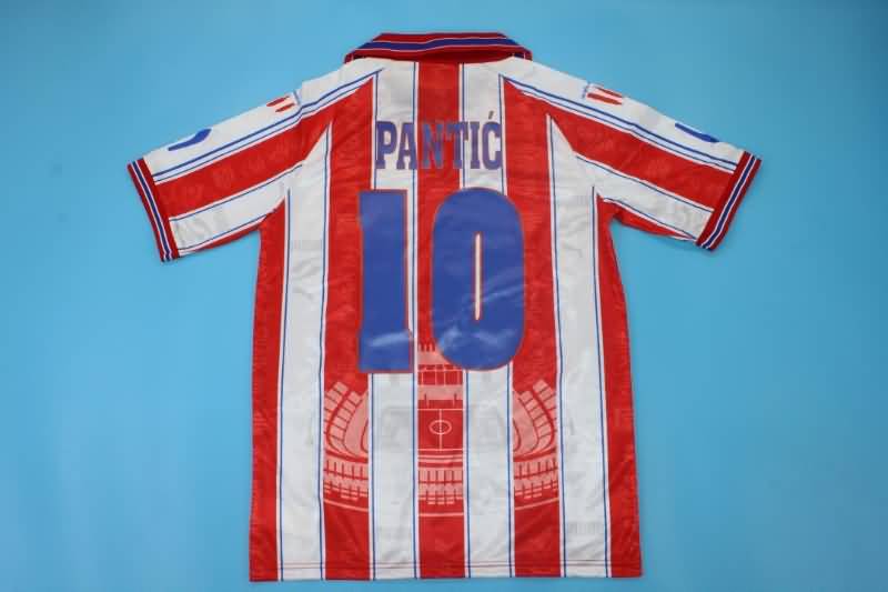 Atletico Madrid Soccer Jersey Home Retro Replica 1996/97