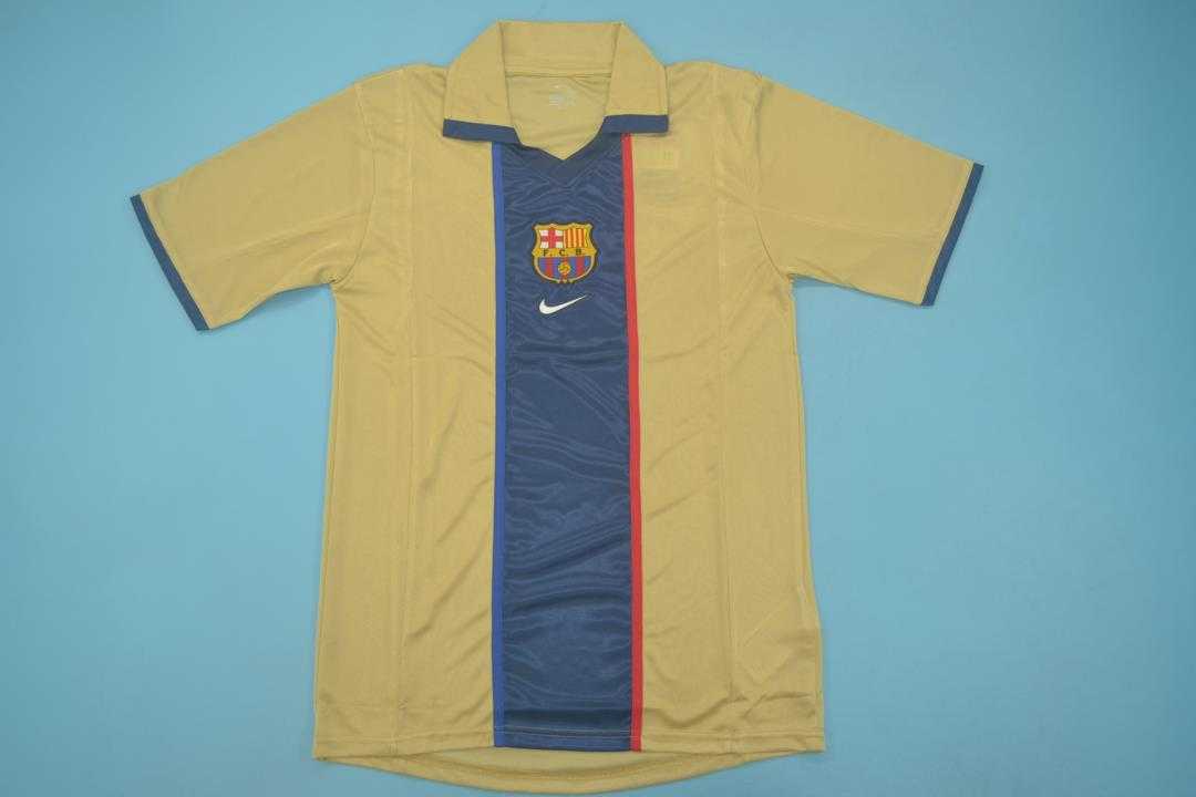Barcelona Soccer Jersey Away Retro Replica 2001/02