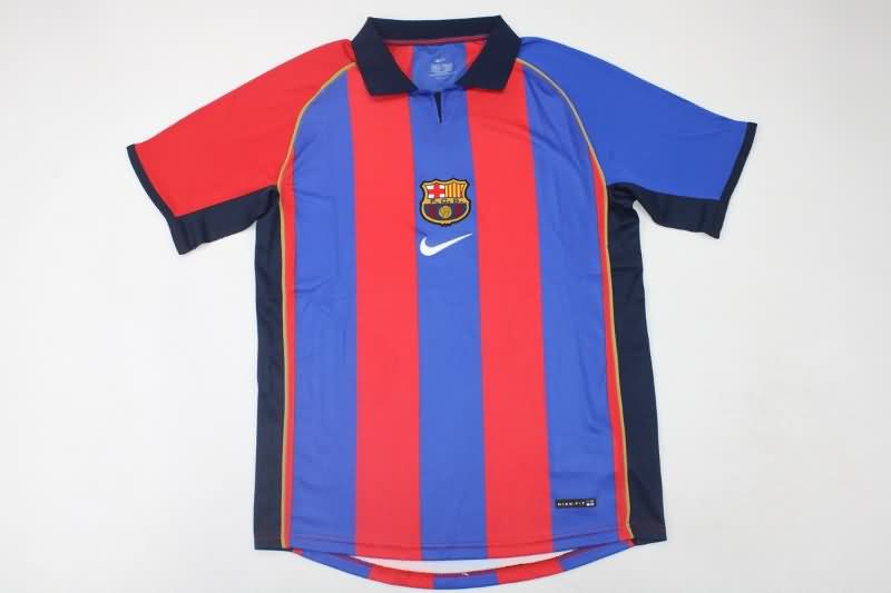 Barcelona Soccer Jersey Home Retro Replica 2001/02