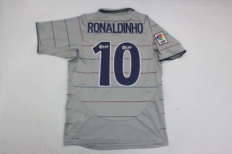 Barcelona Soccer Jersey Away Retro Replica 2003/04