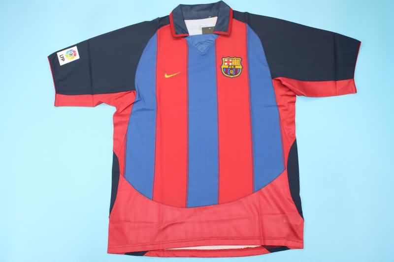 Barcelona Soccer Jersey Home Retro Replica 2003/04