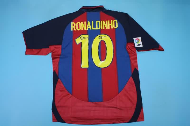 Barcelona Soccer Jersey Home Retro Replica 2003/04