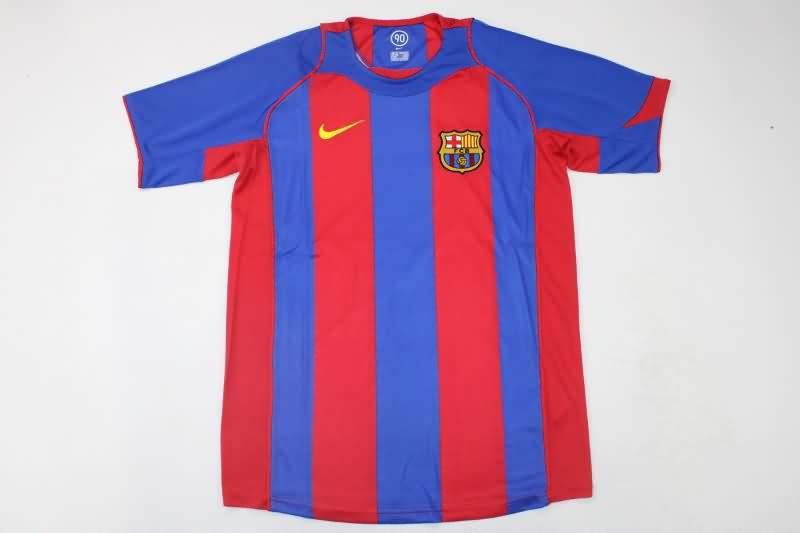 Barcelona Soccer Jersey Home Retro Replica 2004/05