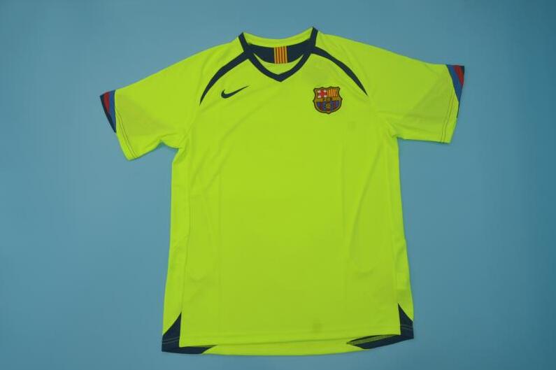 Barcelona Soccer Jersey Away Retro Replica 2005/06