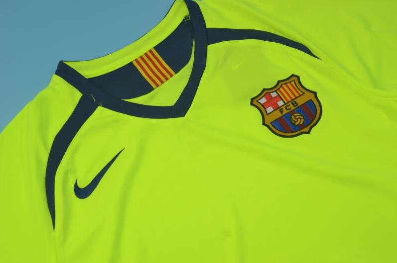 Barcelona Soccer Jersey Away Long Retro Replica 2005/06