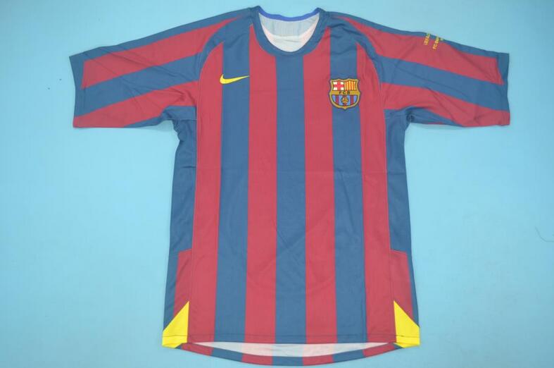 Barcelona Soccer Jersey Home Retro Replica 2005/06