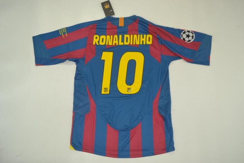 Barcelona Soccer Jersey Home Retro Replica 2005/06