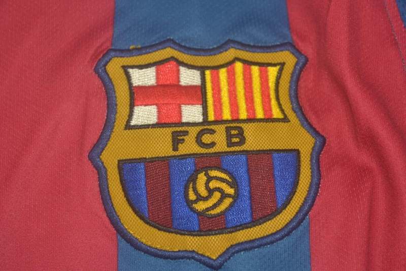 Barcelona Soccer Jersey Home Long Retro Replica 2005/06
