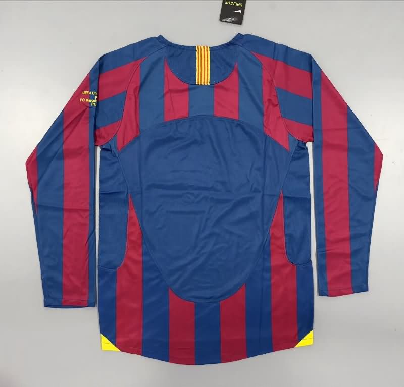 AAA Quality Barcelona 2005/06 Home UCL Long Retro Soccer Jersey