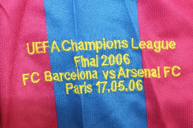 AAA Quality Barcelona 2005/06 Home UCL Long Retro Soccer Jersey