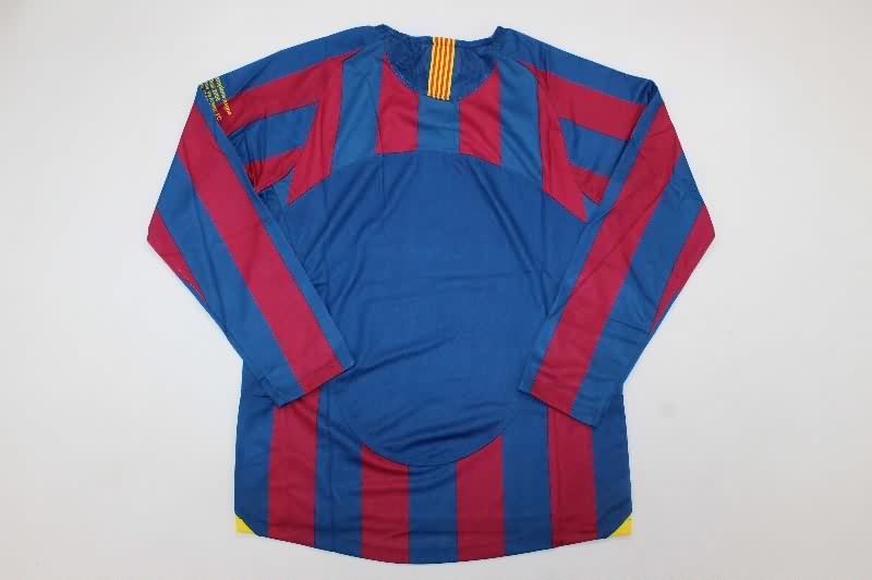 AAA Quality Barcelona 2005/06 Home UCL Long Retro Soccer Jersey