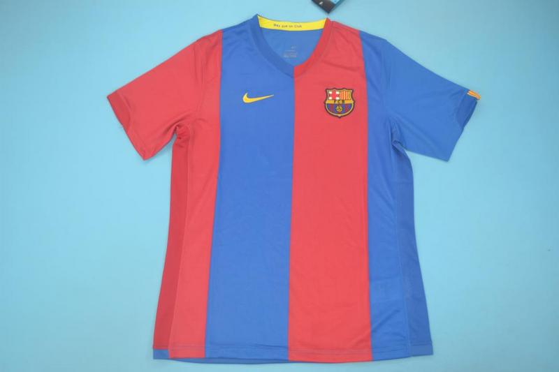 Barcelona Soccer Jersey Home Retro Replica 2006/07