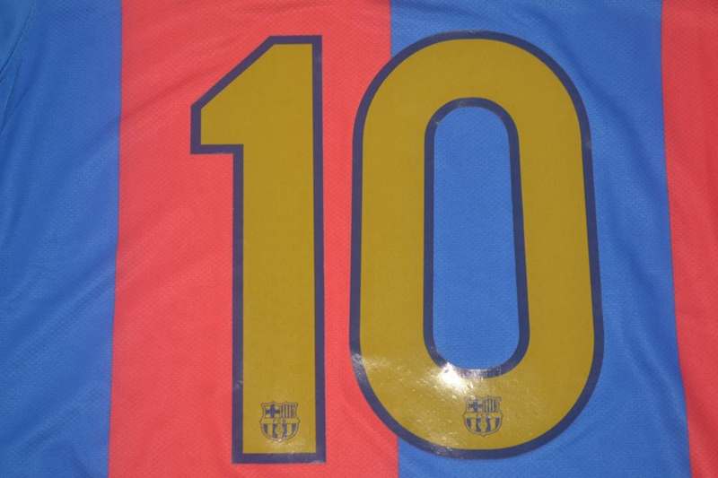 Barcelona Soccer Jersey Home Retro Replica 2006/07