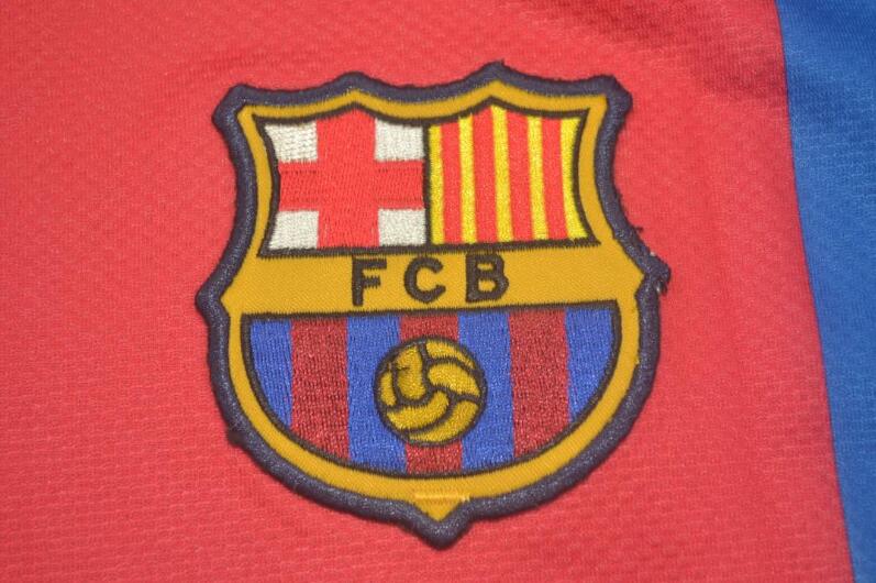 Barcelona Soccer Jersey Home Long Retro Replica 2006/07