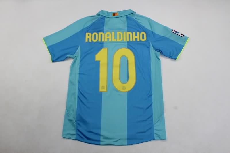 Barcelona Soccer Jersey Away Retro Replica 2007/08