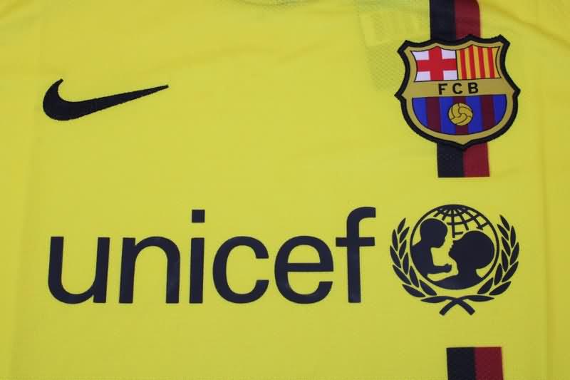 Barcelona Soccer Jersey Away Long Retro Replica 2008/09